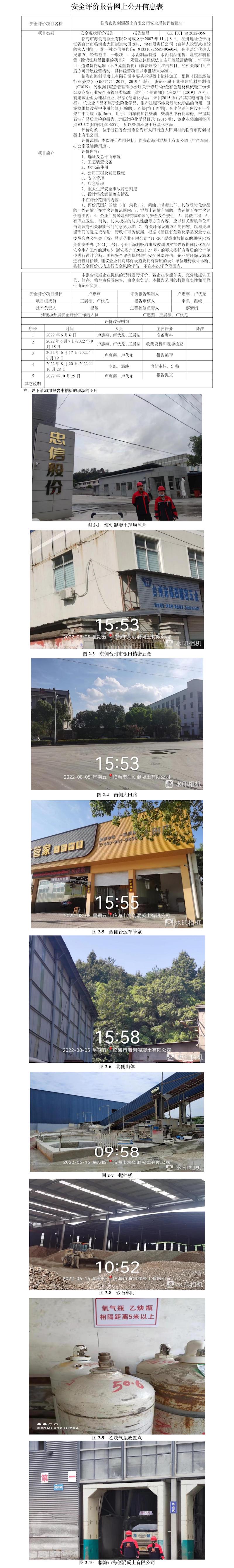 GZ【X】台2022-056临海市海创混凝土有限公司安全现状评价报告网上公开信息表.jpg
