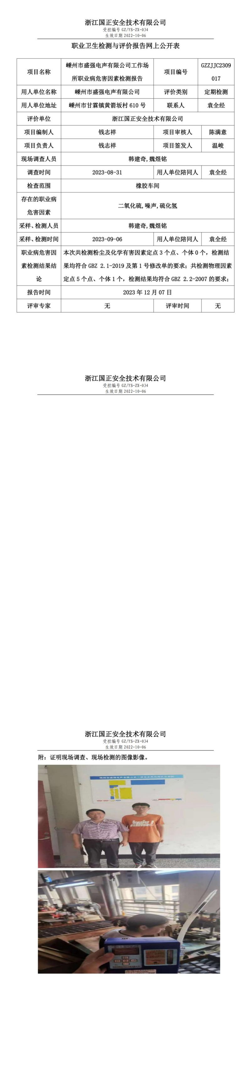2023 年 12月 8日嵊州市盛强电声有限公司职业卫生检测与评价报告网上公开表_00.jpg